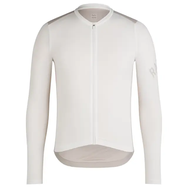 Maillot ligero de manga larga Pro Team para hombre - Blanco Alyssum/Gris Plata