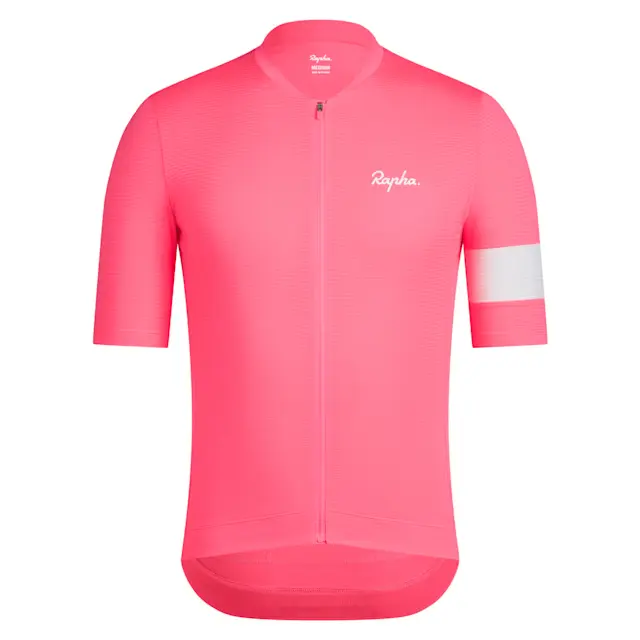 Men's Core Lightweight Jersey -High-Vis Pink / White Alyssum