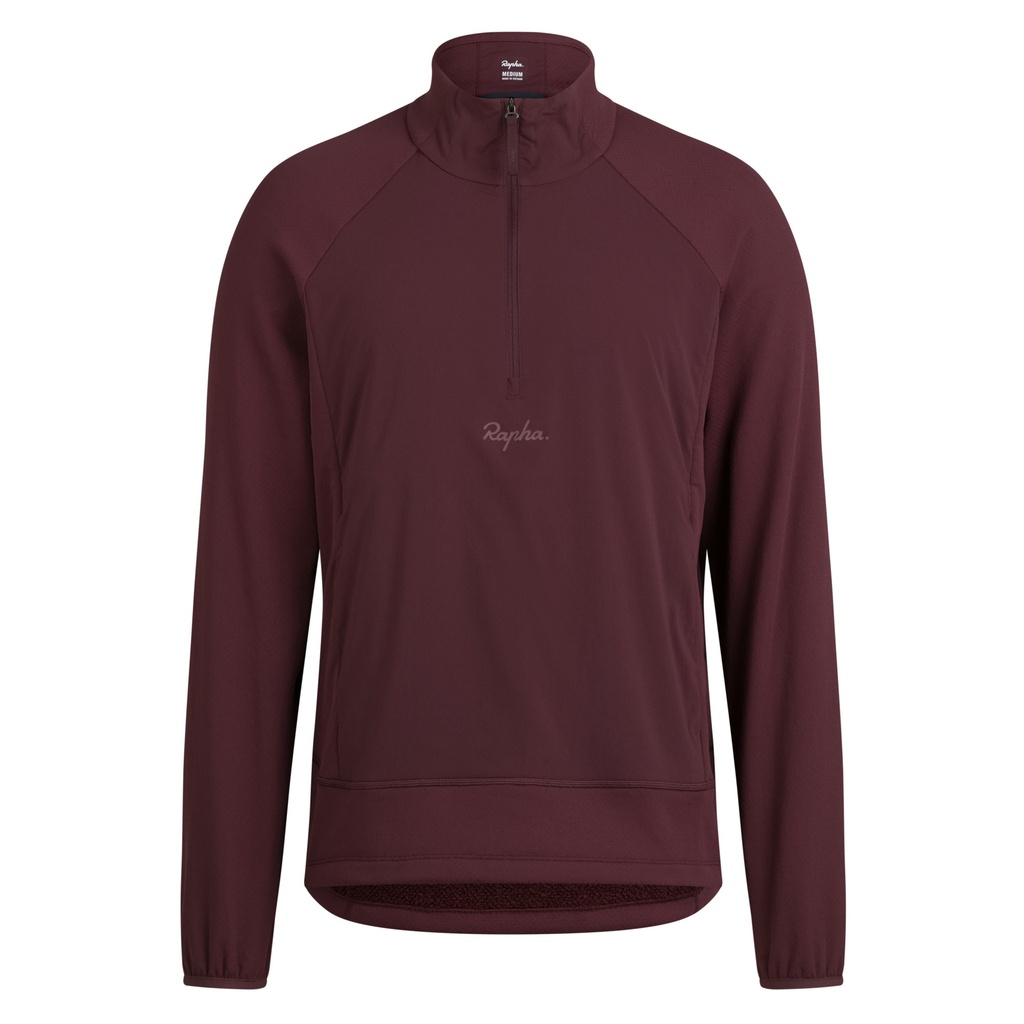 Men's Half Zip Midlayer - Medium - Fudge / Huckleberry