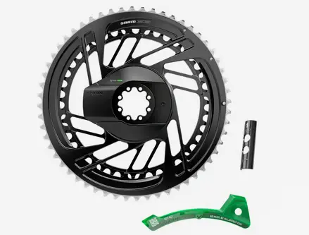  SRM KIT POWERMETER ARAÑA+PLATOS 52/39 DM RED AXS E1 FULL BLACK (CON TORNS)