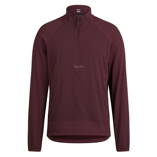 [BYA01XXFHKSML] Men's Half Zip Midlayer - Small - Fudge / Huckleberry