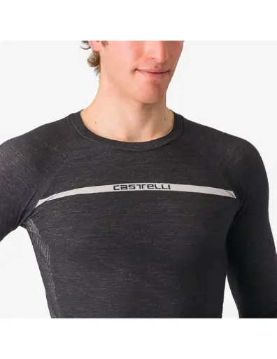 MAILLOT DE CORPS MERINO SEAMLESS BLACK