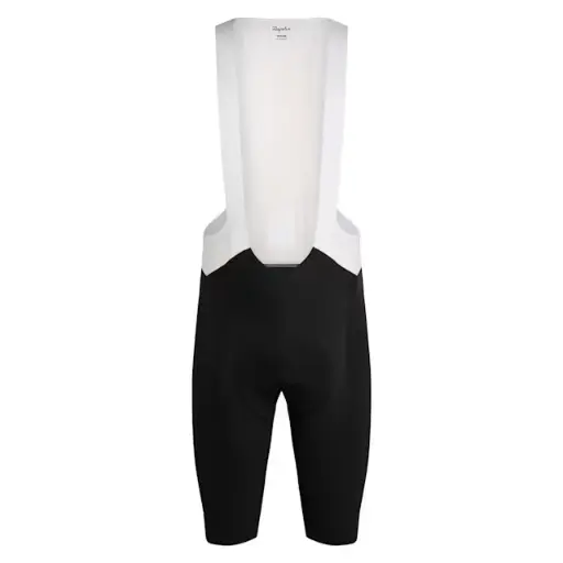 Culote corto con tirantes Pro Team III para hombre, largo, negro y blanco